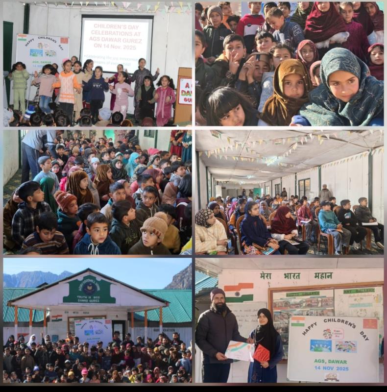 The Children’s Day was celebrated with great joy and enthusiasm at Army Goodwill School (AGS) Dawar on 14th November 2025. The entire campus wore a festive look as students and teachers came together to honour the spirit of childhood and the legacy of Pandit Jawaharlal Nehru.  At the end, sweets were distributed among all students, and Gifts  were given to winners of various competitions. The entire celebration reflected love, joy, and togetherness, making the day memorable for every child at Army Goodwill School Dawar.  
