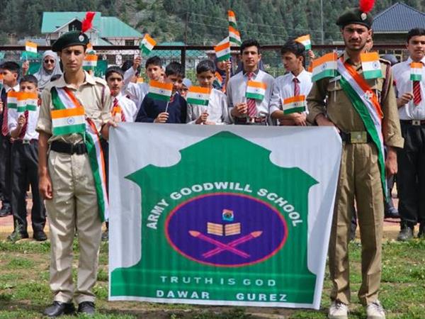 Tringa rally organised at Army Goodwill School Dawar Gurez